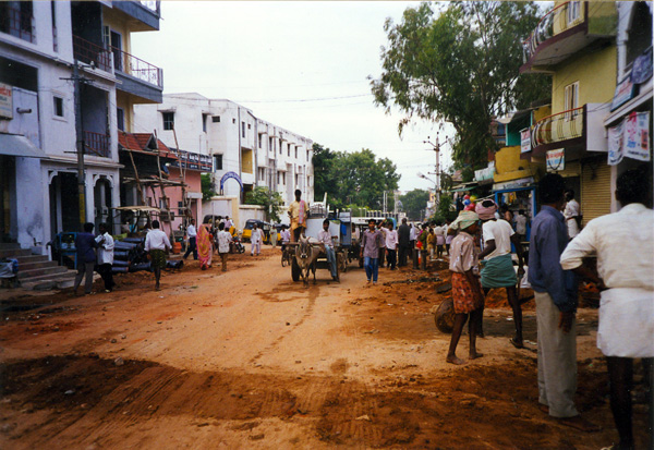 Puttaparthi village street -1997