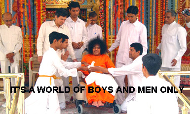 The male world of Sathya Sai Baba