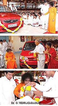 Sai gives cars to VIP devotees
